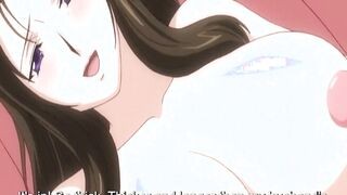 Hermaphrodite daughter fucks MILF while getting screwed by dad- ENG SUBS