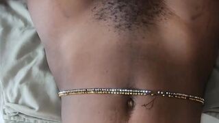 big white dick jizzes on Ebony african unshaved vagina