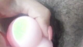 masturbation with toy and licker