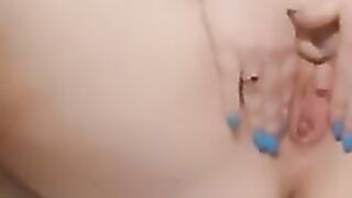 Solo anal finger nailed, masturbation and Lactating