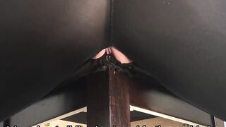 Freaky BBW Humps Chair in Ripped Leggings w/ Full Bladder Squirting Peeing to Orgasm Part 2 of 2