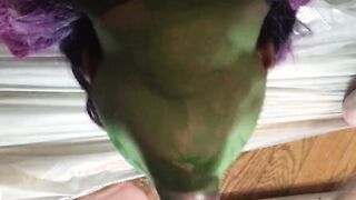 Gamora Gags On Quills Cock : Cosplay Facefuck, Deep Throat Throatfuck