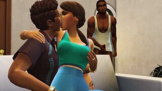 Mega Sims- Wife Cheats on Husband with his gangleader, and friends. (Sims 4)