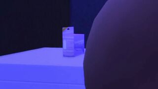 He couldn't resist fucking this dripping tight twat at the Strip club Sims 4