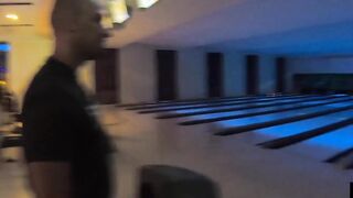 Thai 18 year old year mature girlfriend went bowling but did not hit a strike until they gotten home