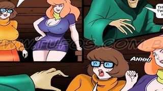 Scooby-Doo - Stuck in mud - Shaggy three-way with Velma and Daphne