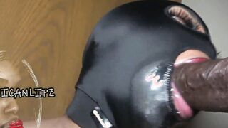 Twitter Superhead @dominicanlipz Juicy DSLs Sucking gigantic african cock- DSLAF